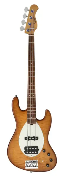 SADOWSKY Custom Shop 21-Fret Vintage M/J Bass, 4-String - Caramel Burst Transpar