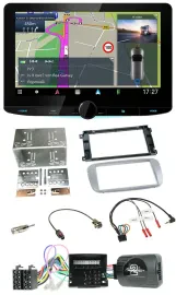 Kenwood Bluetooth DAB TMC 2DIN Lenkrad USB Navigation für Ford Mondeo S-Max Prof