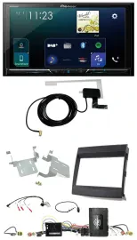 Pioneer 2DIN DAB USB Lenkrad Bluetooth Autoradio für Porsche Cayenne 11-16 Infoa