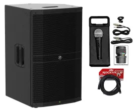 Mackie DRM215 1600w 15" Professional Powered Active DJ PA Speaker+Microphone