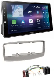Pioneer Bluetooth USB DAB MP3 Autoradio für Fiat Multipla 186 1999-2010 grau