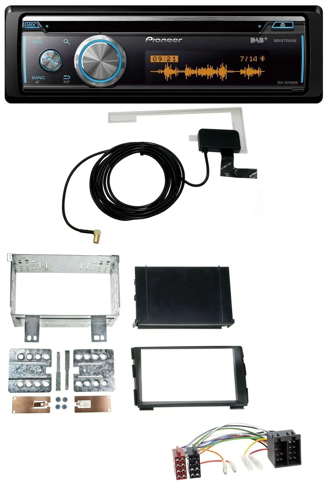 Pioneer Bluetooth DAB MP3 USB CD Autoradio für Kia Ceed 09-12 proCeed 11-13