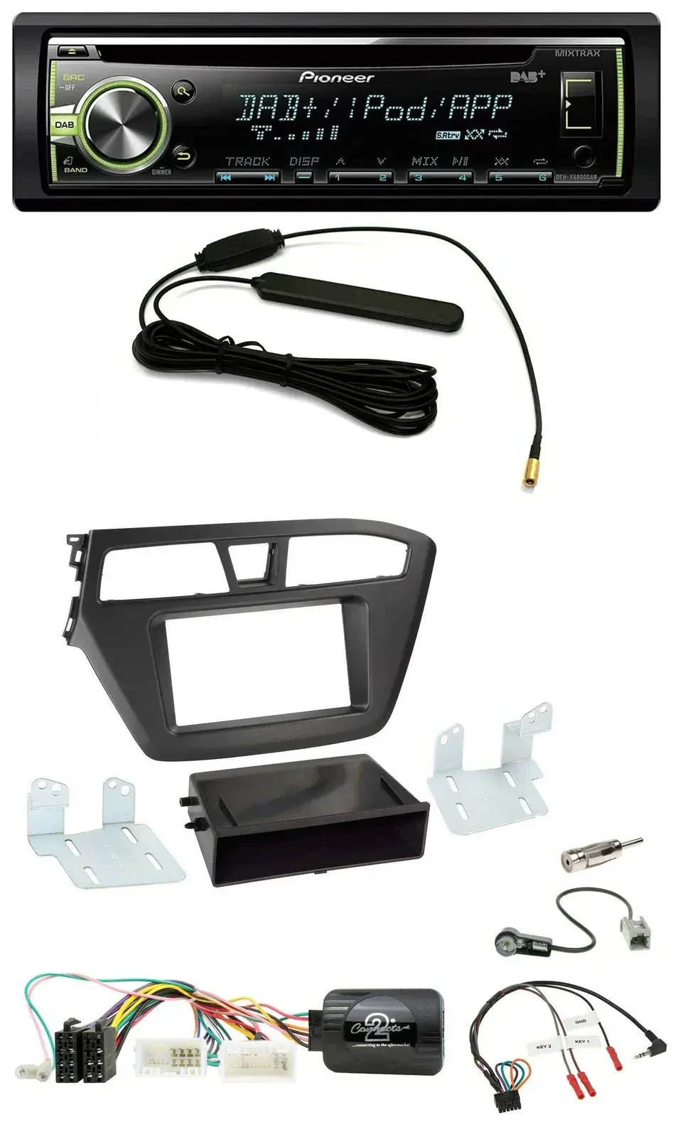 Автомагнитола Pioneer MP3 USB CD DAB для Hyundai i20 (с 2015)