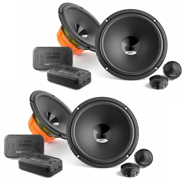 (2-Pairs) Hertz DPK 165.3 320W RMS 6.5" 2-way 4-ohm Component System