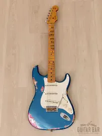 Электрогитара Fender Custom Shop 1957 Heavy Relic Stratocaster SSS Lake Placid Blue Over Pink Paisley w/case USA 2016