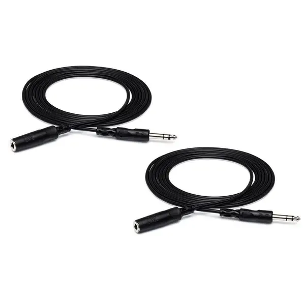 Коммутационный кабель Hosa 2x Stereo 1/4" Female Phone to 1/4" Male Phone TRS Headphone Cable, 10'