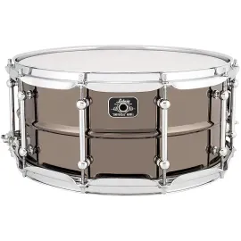 Б/У Малый барабан Ludwig Universal Series LU6514C 14" x 6.5", латунь, черный, хромированная фурнитура