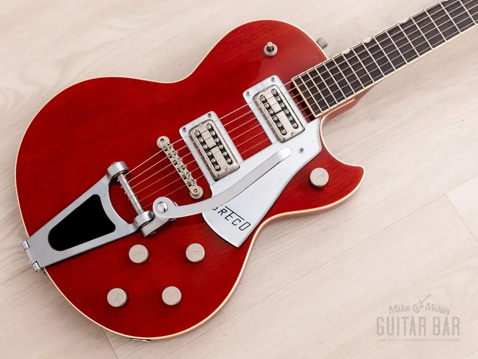 Б/У Электрогитара Greco RJ-85 Roc Jet 1988, вишнёвый, Япония, Fujigen