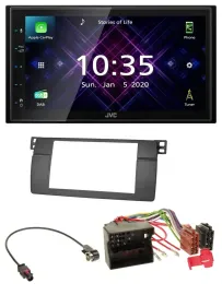 JVC DAB 2DIN MP3 Bluetooth USB Autoradio für BMW 3er E46 Profiversion großem Nav
