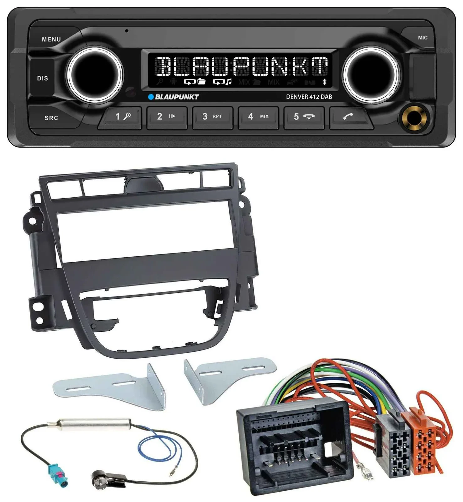 Автомагнитола для Opel Meriva B Blaupunkt Bluetooth DAB MP3 USB (с 2010)