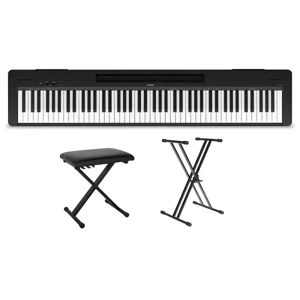 Yamaha P-143 88-Key Digital Piano Package Black Essentials Package