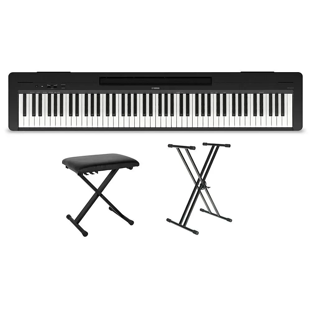 Цифровое пианино Yamaha P-143 88 клавиш, черный (набор)