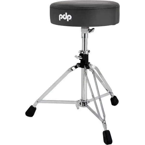 Стул для барабанщика PDP by DW Gravity Series Medium Weight Round Top Throne Gray