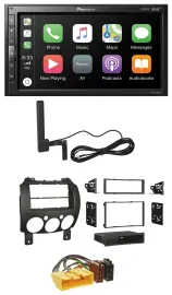 Pioneer USB 2DIN Bluetooth DAB MP3 Autoradio für Mazda 2 (ab 2007)