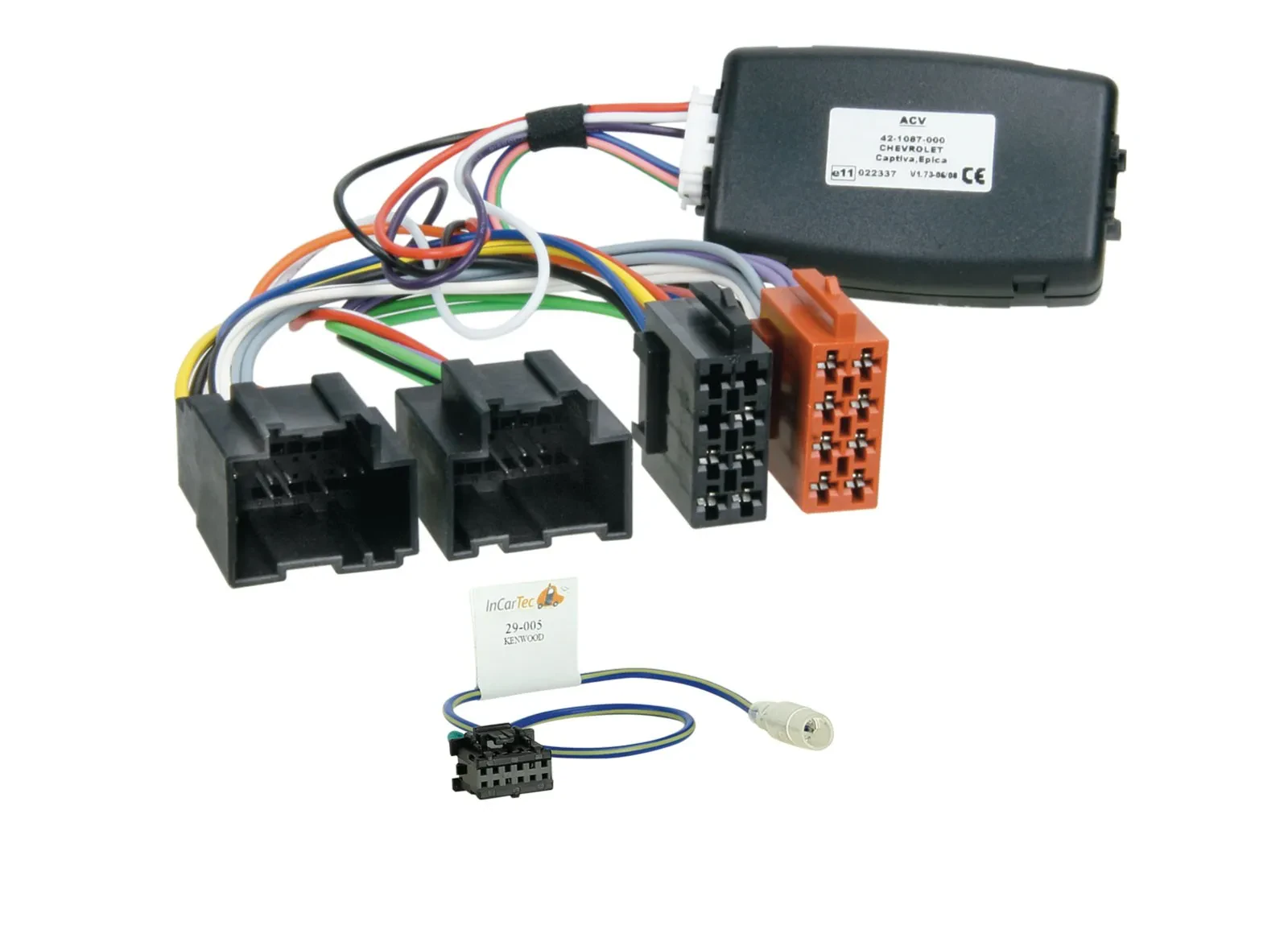 ACV Lenkradadapter für Chevrolet 16 Pin/14 Pin Kenwood 42-1087-700