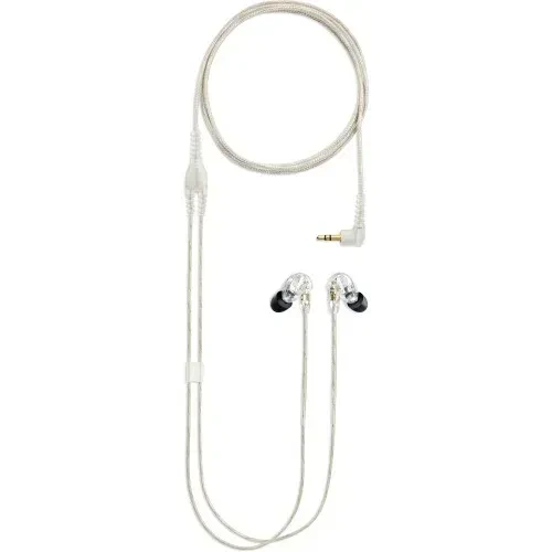 Б/У Внутриканальные наушники для мониторинга Shure SE215 прозрачные, съемный кабель 3.5 мм