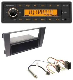 Continental 1DIN USB AUX MP3 Autoradio für Audi A6 C5 2001-2005 Symphony ISO