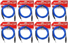 Коммутационный кабель Rockville RCXFB10Bl Blue 3 м (8 штук)