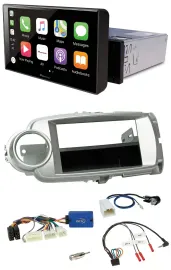 Pioneer Bluetooth Lenkrad DAB USB Autoradio für Toyota Yaris 2011-2014 silber 28