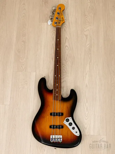 Бас-гитара Fender Jazz Bass Fretless 1962 Vintage Reissue JB62-77FL JJ Sunburst w/gigbag Japan 1994