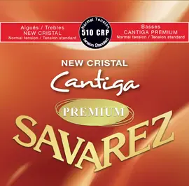 Струны для классической гитары Savarez 510CRP 29-43 New Cristal Cantiga Premium Normal Tension