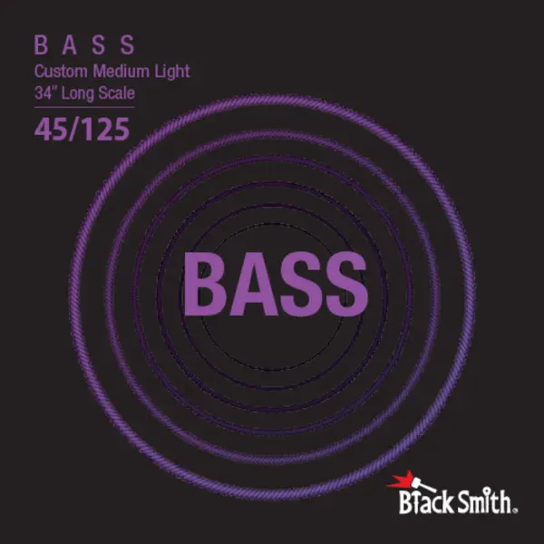 Струны для бас-гитары BlackSmith 95731 Bass Custom Medium Light 45-125