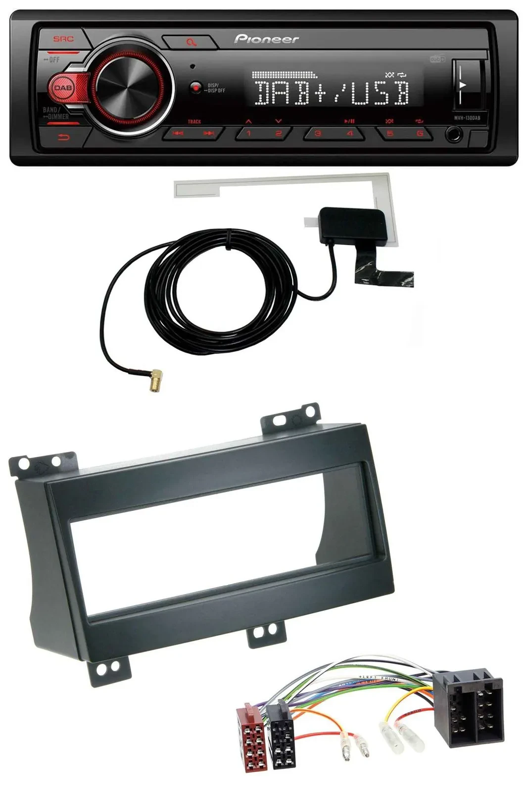 Автомагнитола для Kia Ceed (2007–2009) Pioneer 1DIN MP3 DAB USB AUX