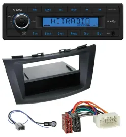VDO AUX 1DIN MP3 USB Autoradio für Suzuki Swift (FZ/NZ, ab 2010)