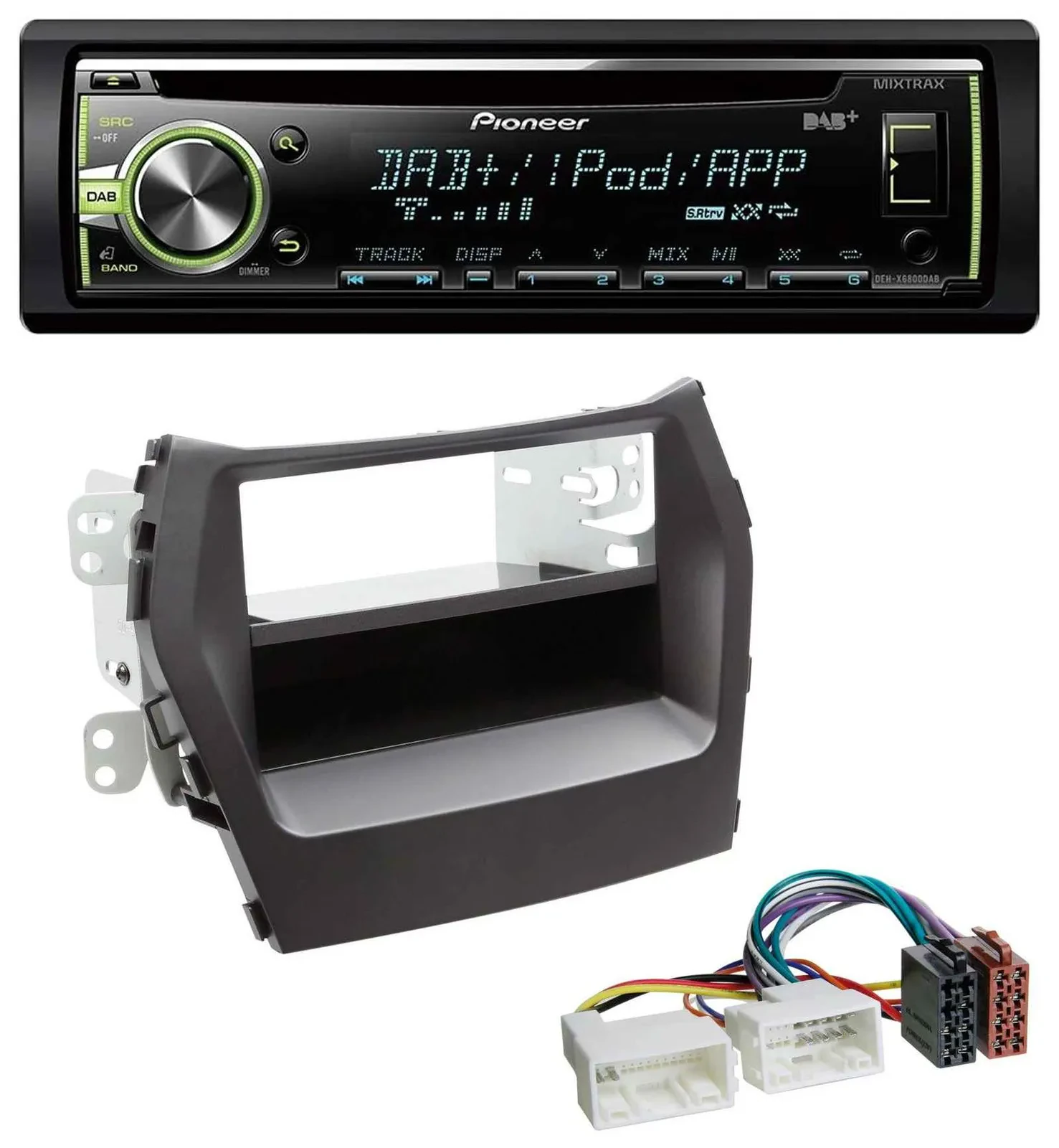 Pioneer DAB USB MP3 AUX CD Autoradio für Hyundai Santa Fe (ab 2012)