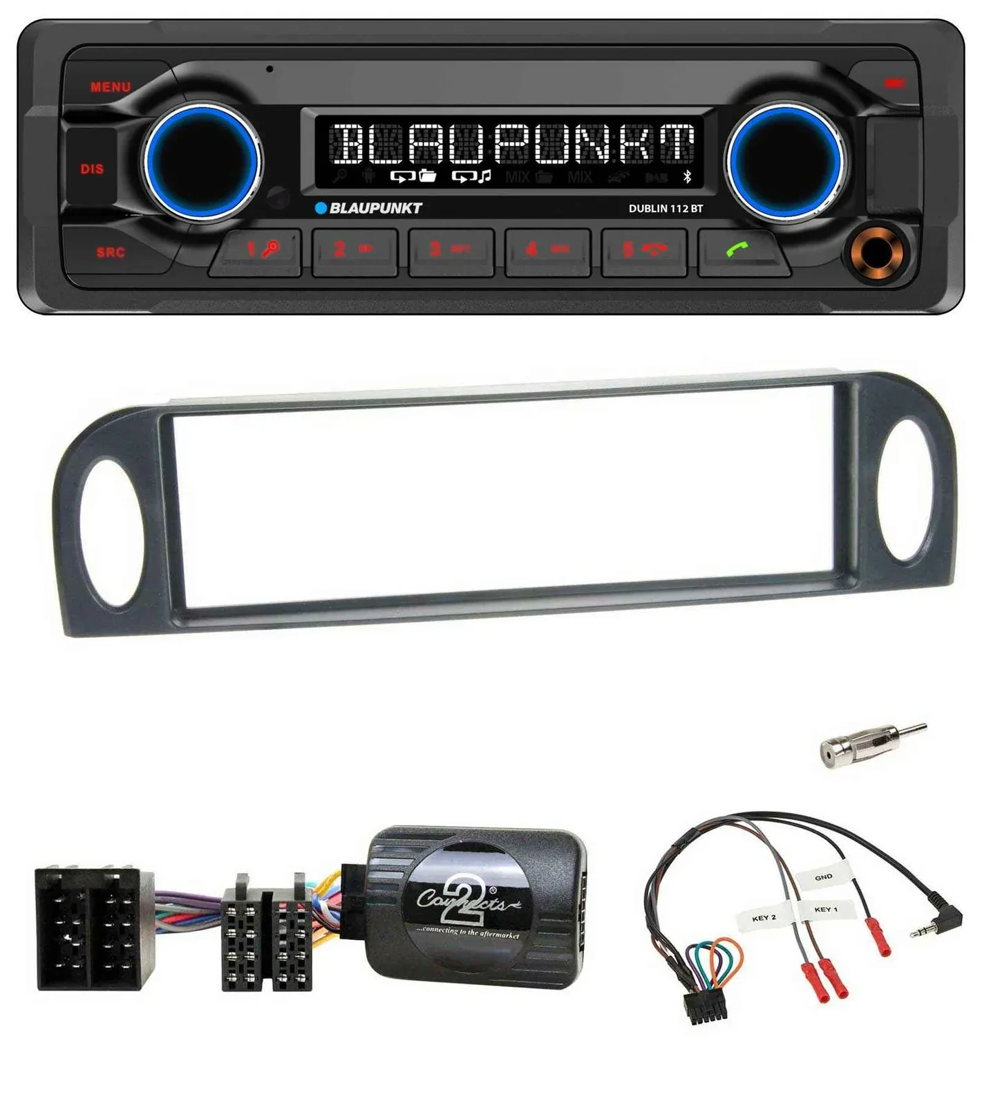 Blaupunkt MP3 Bluetooth USB Lenkrad Autoradio für Citroen C5 2001-2005
