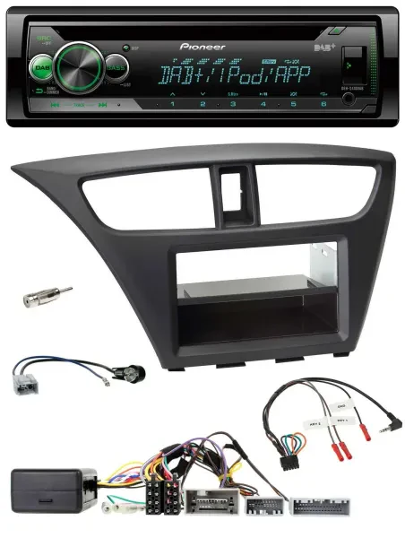 Pioneer USB MP3 DAB Lenkrad CD Autoradio für Honda Civic (ab 2012)