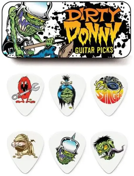 Dunlop Dirty Donny BL111T060 Pick Tin  сувенирный набор медиаторов в пенале, толщина 0.6 мм, 6 шт.