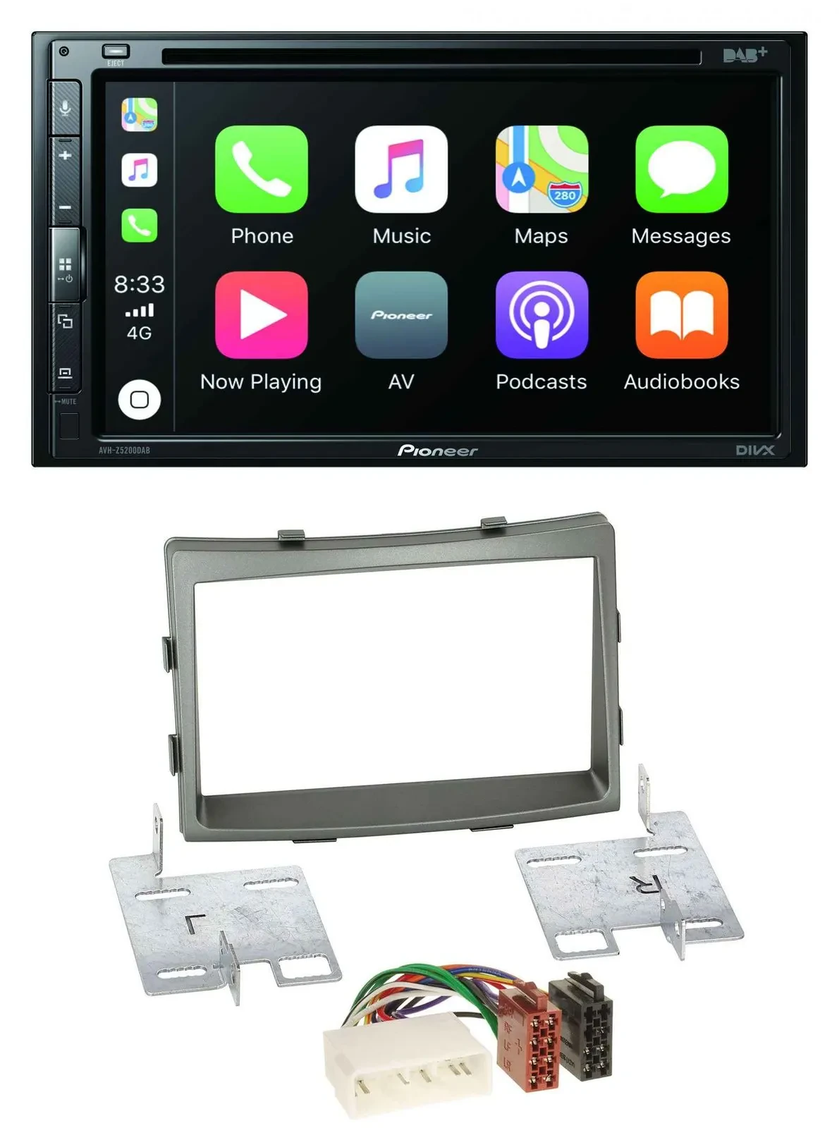 Автомагнитола для SsangYong Rodius (с 2013) Pioneer 2DIN DVD DAB Bluetooth USB MP3