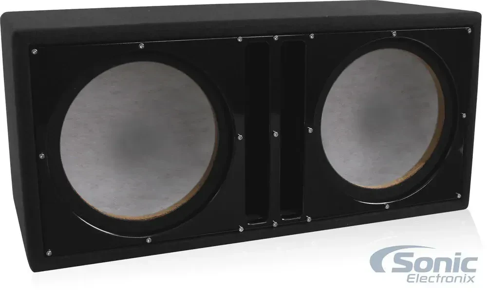 Belva BBX210BK | Dual 10" Ported Sub Box w/ Custom Black Baffle