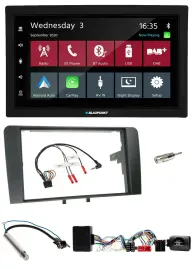Blaupunkt DAB Bluetooth USB Lenkrad 2DIN Autoradio für Audi A3 Symphony Aktiv IS