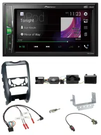 Pioneer 2DIN Lenkrad DAB USB Bluetooth Autoradio für Mini Cooper 06-14 Parksenso