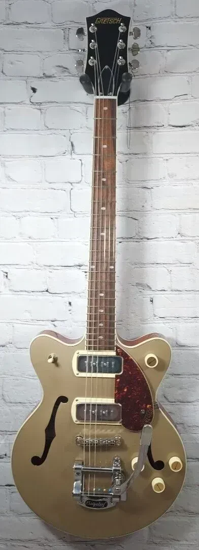 Электрогитара полуакустическая Gretsch G2655T-P90 Streamliner CB JR Sahara Metallic