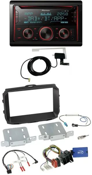 Pioneer 2DIN Lenkrad DAB USB CD Bluetooth Autoradio für Alfa Romeo Giulietta 201