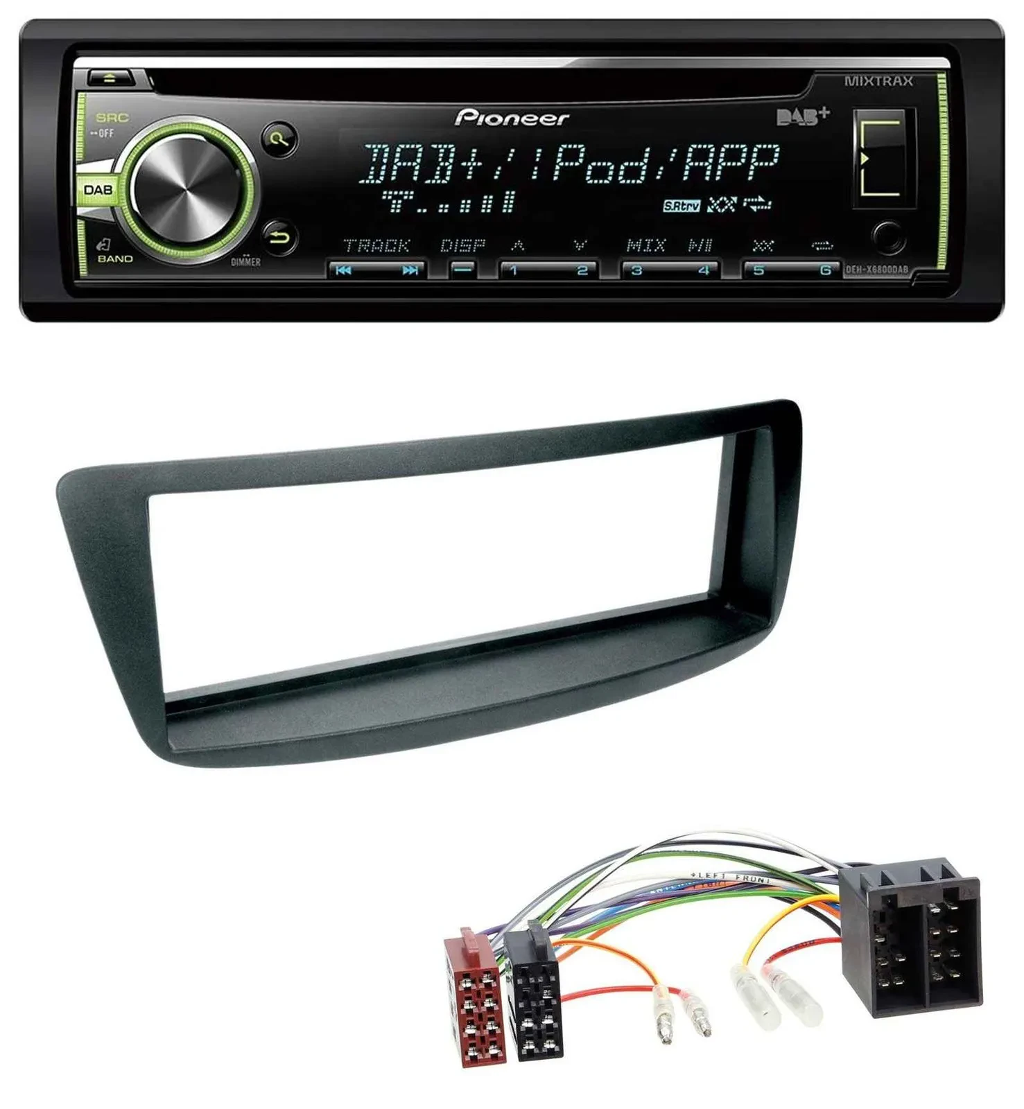 Pioneer DAB USB MP3 AUX CD Autoradio für Citroen C1 Peugeot 107 (05-14)