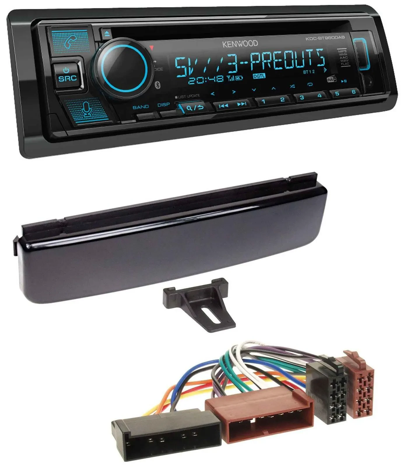 Kenwood Bluetooth USB CD MP3 DAB Autoradio für Ford Cougar Fiesta Focus Mondeo P