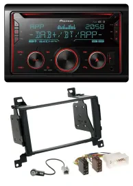 Автомагнитола для Hyundai Santa Fe 2007–2012 Pioneer 2DIN DAB MP3 Bluetooth USB CD