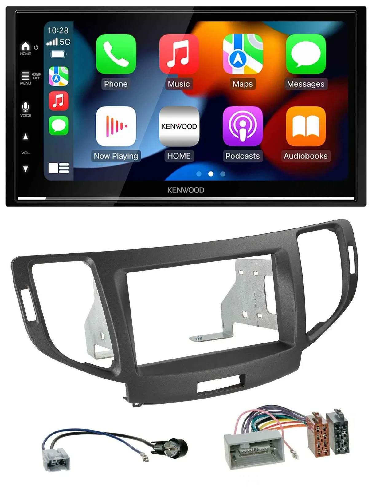 Автомагнитола для Honda Accord (с 2011) Kenwood 2 DIN, DAB, USB, Bluetooth, MP3, антрацит