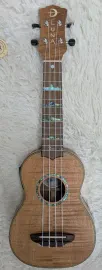 Luna Guitars Luna Model UKE HTS EXM High Tide Exotic Mahogany Soprano Size Ukulele with Bag
