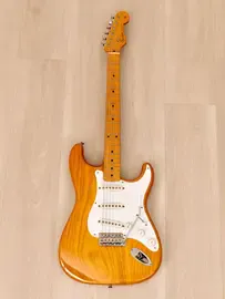 Электрогитара Fender Custom Edition 1954 Stratocaster ST54-75RV SSS Vintage Natural w/case Japan 1992