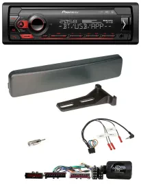 Автомагнитола для Ford Mondeo/Focus Pioneer USB, DAB, Bluetooth, антрацит, поддержка кнопок на руле