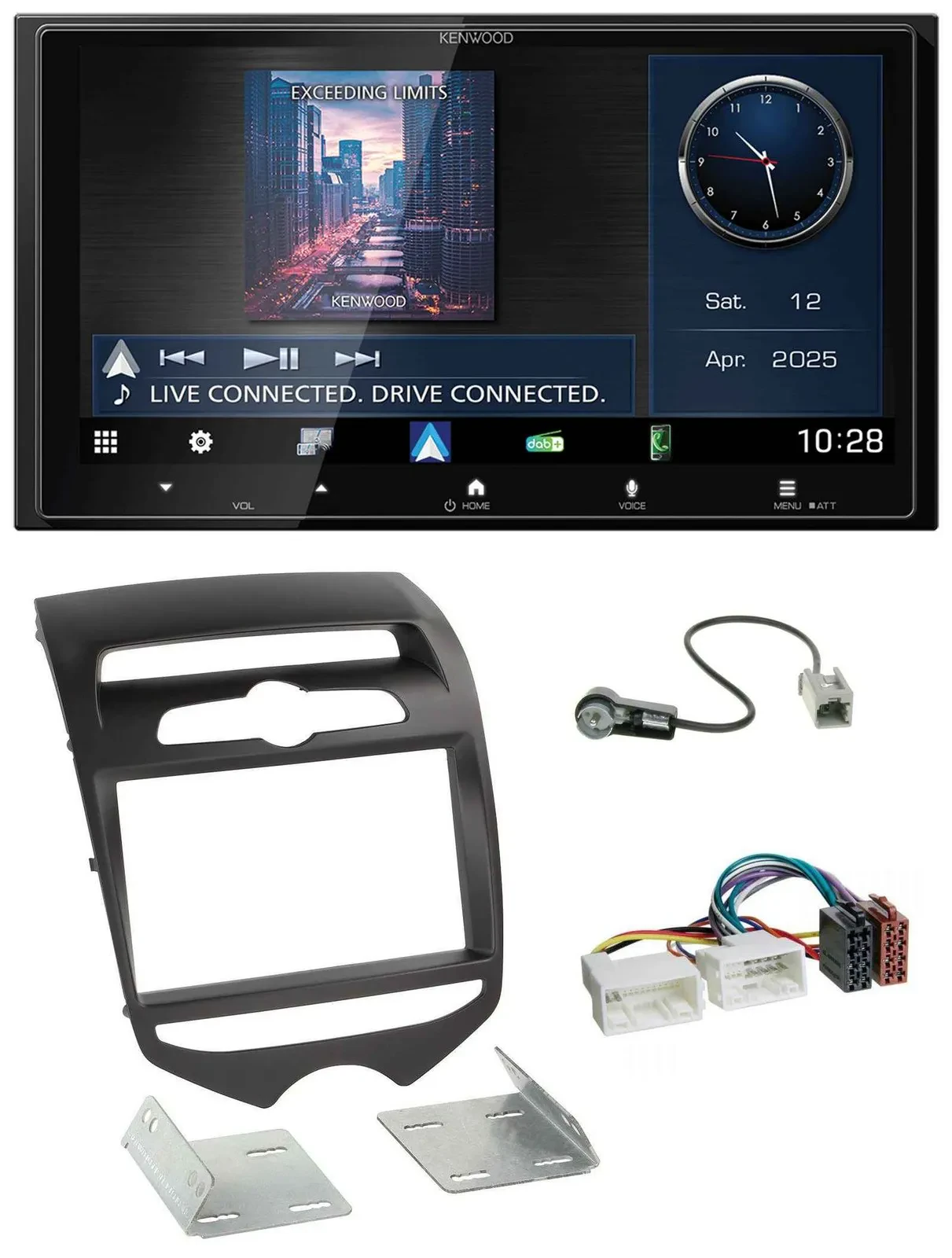 Автомагнитола для Hyundai ix20 (с 2010) Kenwood 2DIN, Bluetooth, USB, DAB, MP3