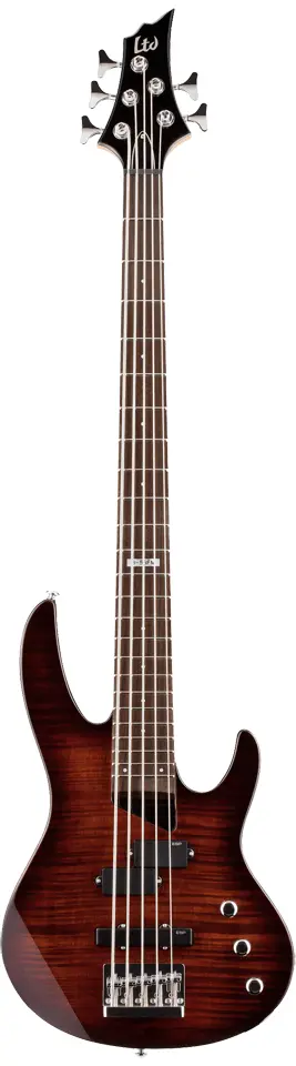 Бас-гитара LTD ESP B-55 FM DBSB Dark Brown Sunburst