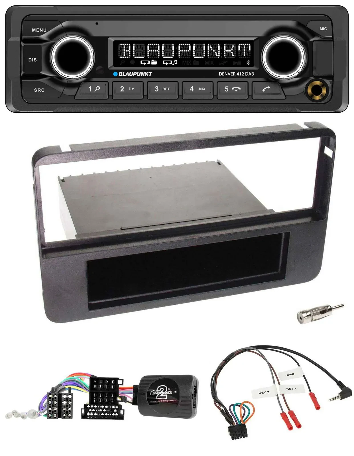 Blaupunkt Bluetooth DAB Lenkrad USB Autoradio für Alfa 159 Brera Spider