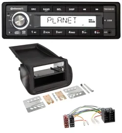 Автомагнитола для FIAT Fiorino (с 2008) Continental 1 DIN, USB, AUX, DAB, MP3