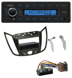 Автомагнитола для Ford C-Max/Kuga VDO 1-DIN, AUX, MP3, USB, темно-коричневый